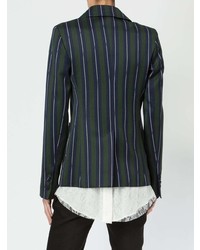 Rokh Striped Fitted Jacket