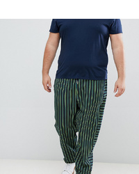 ASOS DESIGN Plus Relaxed Trousers With Contrast Stripe Panel