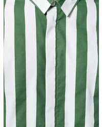 Sunnei Striped Panelled Long Sleeves Shirt