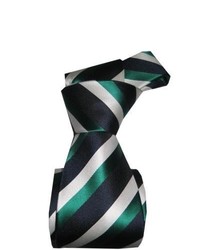 Dark Green Vertical Striped Tie