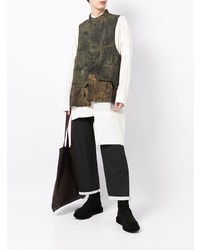 Ziggy Chen Abstract Print Vest