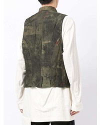 Ziggy Chen Abstract Print Vest