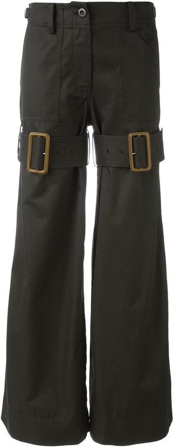 Sacai Military Trousers, $409 | farfetch.com | Lookastic