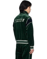 Icecream Green Embroidered Track Jacket