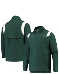 Nike Green Michigan State Spartans 2021 Team Coach Quarter Zip Jacket At Nordstrom