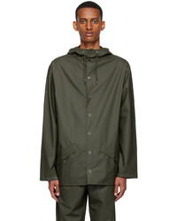 Rains Khaki Polyester Jacket