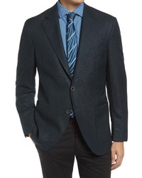 Peter Millar Classic Fit Stretch Wool Blazer In Green At Nordstrom