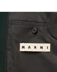 Marni Green Slim Fit Wool Blazer