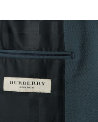 Burberry London Petrol Slim Fit Wool And Mohair Blend Suit Jacket