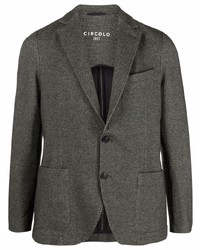 Circolo 1901 Tailored Herringbone Pattern Blazer