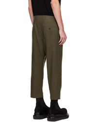 Rick Owens Green Astaires Cropped Trousers