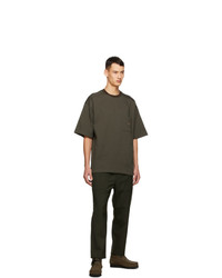 Oamc Green Cropped Drawcord Trousers