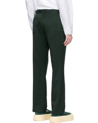 MM6 MAISON MARGIELA Green Tapered Trousers