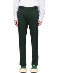 MM6 MAISON MARGIELA Green Tapered Trousers