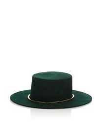 Janessa Leone Crisiant Bolero Hat Green