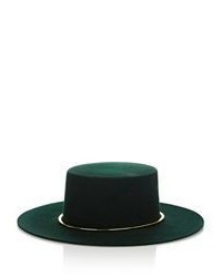 Janessa Leone Crisiant Bolero Hat Green