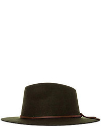 Brixton The Wesley Fedora In Moss