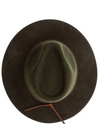 Brixton The Wesley Fedora In Moss