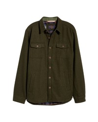 The Normal Brand Brightside Regular Fit Wool Blend Shirt Jacket