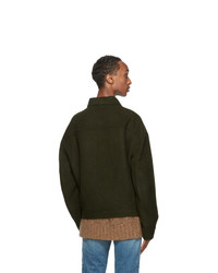 Acne Studios Green Wool Twill Jacket