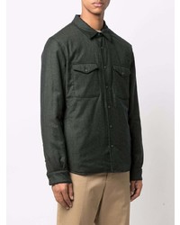 Mazzarelli Long Sleeve Virgin Wool Over Shirt