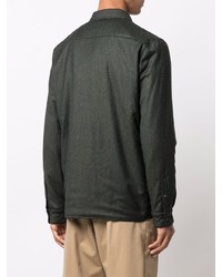 Mazzarelli Long Sleeve Virgin Wool Over Shirt