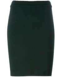 Dark Green Wool Skirt