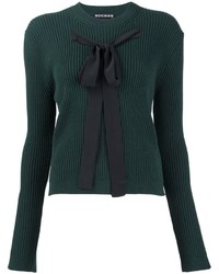 Rochas Bow Detail Ribbed Jumper
