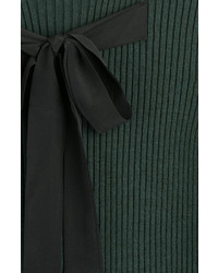 Rochas Wool Blend Pullover With Ribbon Front