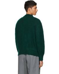 Kuro Green Wool Mohair Turtleneck