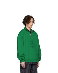 Han Kjobenhavn Green Half Zip Sweatshirt