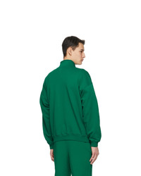 M.A. Martin Asbjorn Green Turtleneck Half Zip Sweatshirt