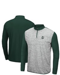 Colosseum Heathered Graygreen Colorado State Rams Prospect Quarter Zip Jacket In Heather Gray At Nordstrom