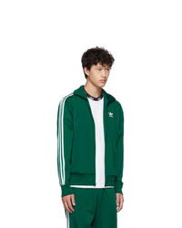 adidas Originals Green Firebird Zip Up Sweater