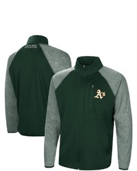 G-III SPORTS BY CARL BANKS Green Oakland Athletics Freestyle Transitional Raglan Full Zip Jacket At Nordstrom