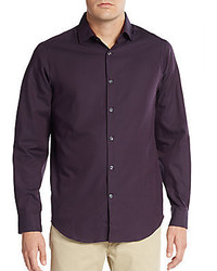 Dark Purple Argyle Shirt