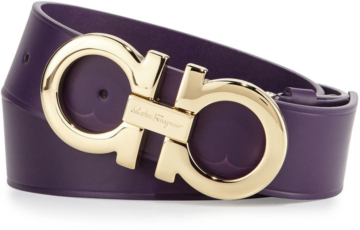 Ferragamo belt purple hotsell