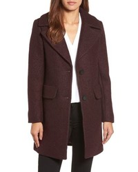 Dark Purple Boucle Coat