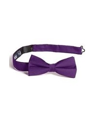 1901 Narrow Silk Bow Tie Purple One Size