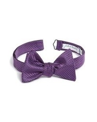 John W. Nordstrom Woven Silk Bow Tie Purple Regular
