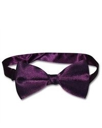 Krisar Enterpises Bowtie Solid Eggplant Purple Bow Tie For Tuxedo Or Suit New