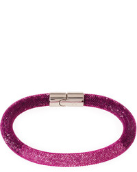 Swarovski Stardust Crystal Mesh Bracelet Purple Medium
