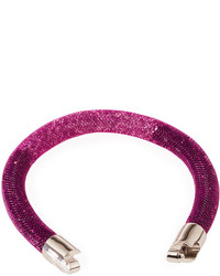 Swarovski Stardust Crystal Mesh Bracelet Purple Small