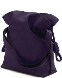 Loewe Flaco Knot Bucket Bag Violet