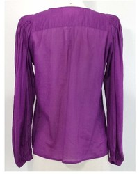 See by Chloe 100% Cotton Purple Blouse