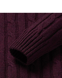 Aspesi Cable Knit Mlange Wool Sweater