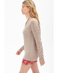 Forever 21 Contemporary Classic Cable Knit Sweater