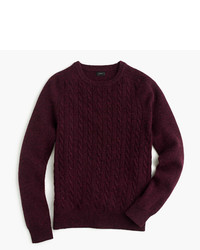 J.Crew Lambswool Cable Sweater