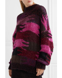 Saint Laurent Intarsia Knitted Sweater