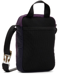 Ps By Paul Smith Navy Purple Nylon Colorblock Messenger Bag